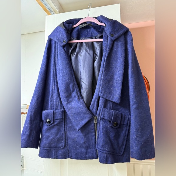 REVOLVE Jackets & Blazers - Twinkle by Wenlan Purple Wool Blend Jacket